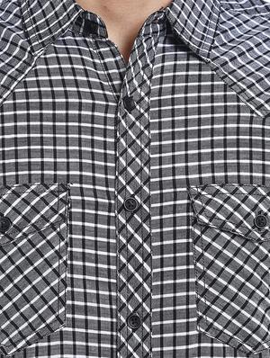 grey cotton casual shirt - 15124596 - Standard Image - 4