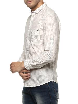 white cotton casual shirt - 15124662 - Standard Image - 2