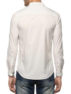 white cotton casual shirt - 15124662 - Standard Image - 3