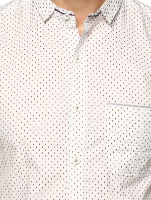 white cotton casual shirt - 15124662 - Standard Image - 4