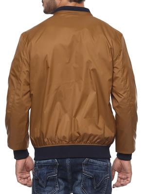 brown polyester bomber jacket - 15124695 - Standard Image - 3
