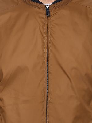 brown polyester bomber jacket - 15124695 - Standard Image - 4