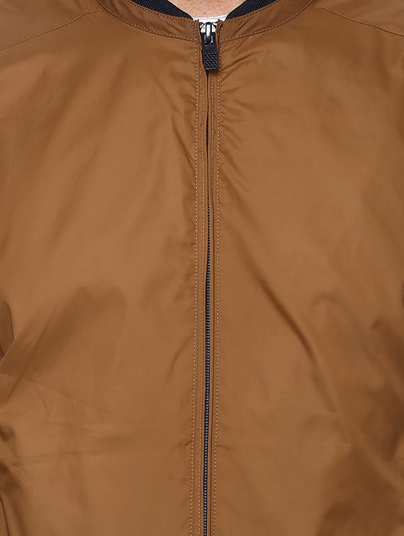 brown polyester bomber jacket - 15124695 - Zoom Image - 4