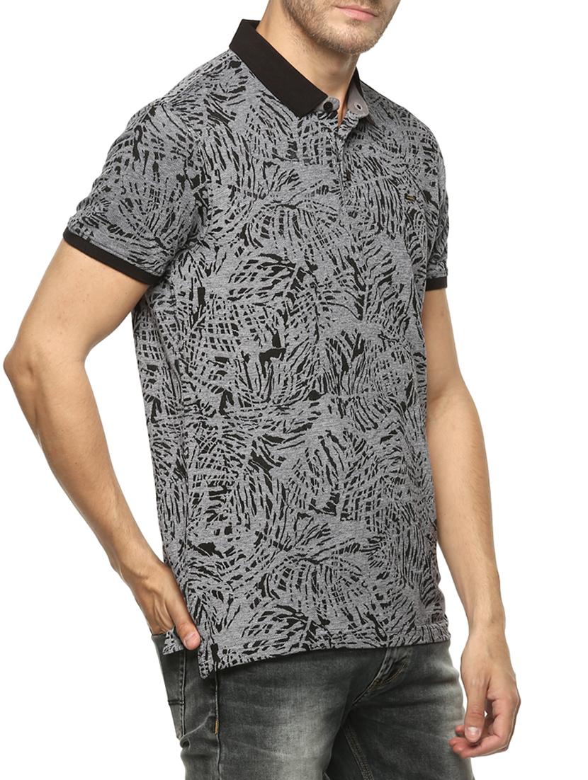 grey cotton all over print t-shirt - 15124762 - Zoom Image - 2