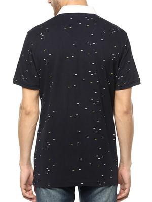 blue cotton all over print t-shirt - 15124764 - Standard Image - 3