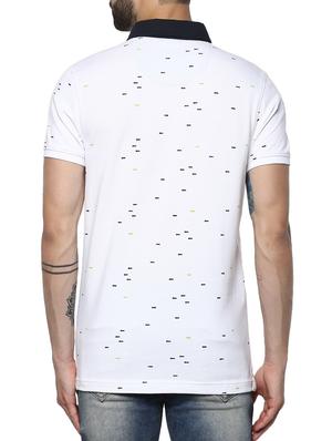 white cotton all over print t-shirt - 15124765 - Standard Image - 3