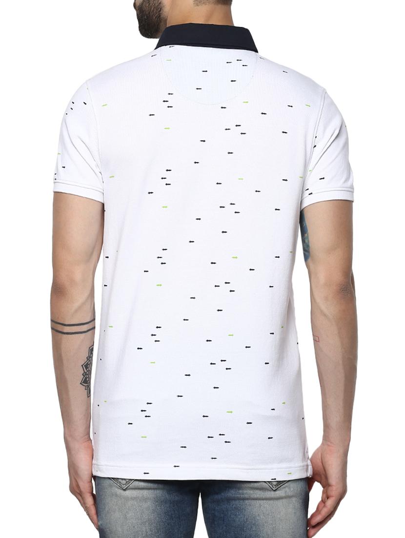 white cotton all over print t-shirt - 15124765 - Zoom Image - 3