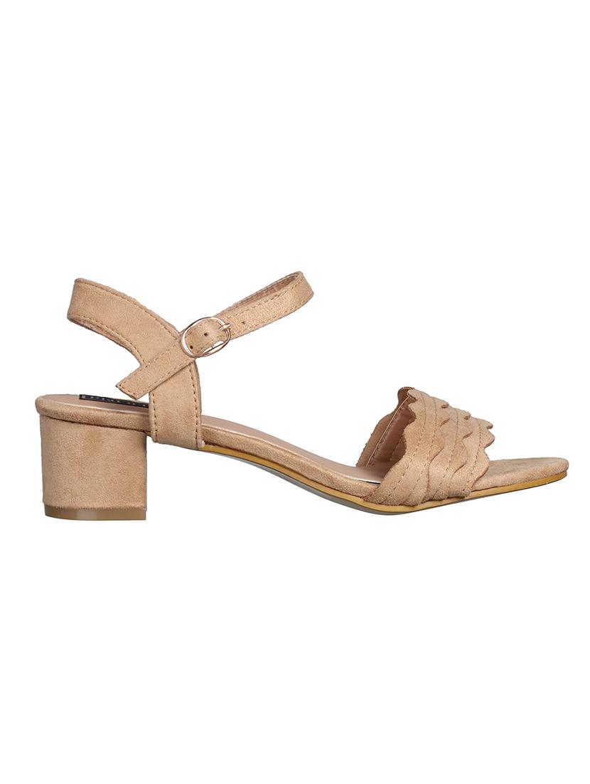 tan suede ankle strap sandals - 15124838 - Zoom Image - 2