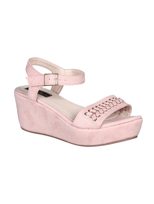 pink ankle strap wedge - 15124873 - Standard Image - 1