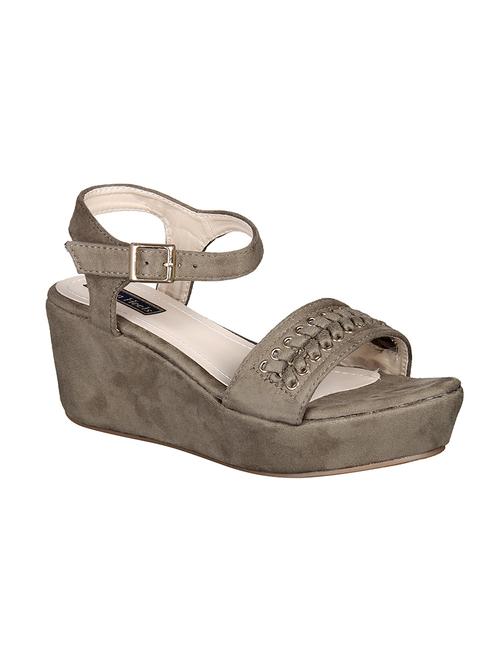green ankle strap wedge - 15124874 - Standard Image - 1