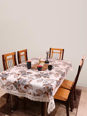 Table Cover Anti Skid, PVC, 4 Seater Pack of 1 - 15125060 - Standard Image - 1