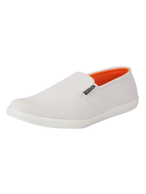 white Canvas casual slipon - 15125831 - Standard Image - 1