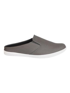 grey canvas slip on mules - 15125839 - Standard Image - 2