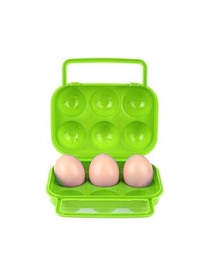 portable folding plastic storage holder - half dozen plastic egg container - 15126774 - Standard Image - 2