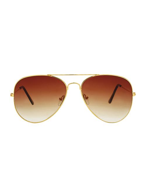 Zyaden Brown Aviator Sunglasses ( AV-18 ) - 15127548 - Standard Image - 1