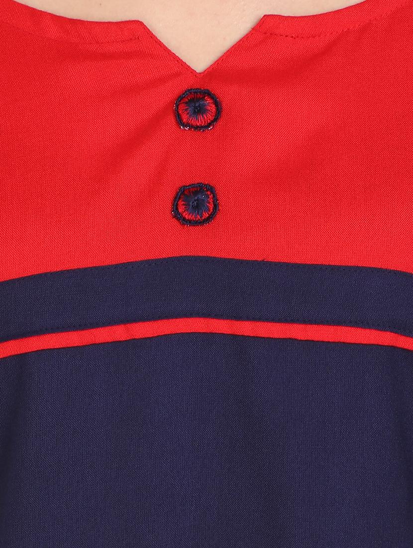 blue rayon straight kurta - 15128092 - Zoom Image - 4