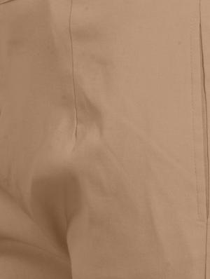 beige cotton tapered pant - 15128193 - Standard Image - 5