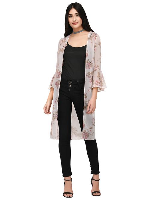 white floral shrug - 15128206 - Standard Image - 1