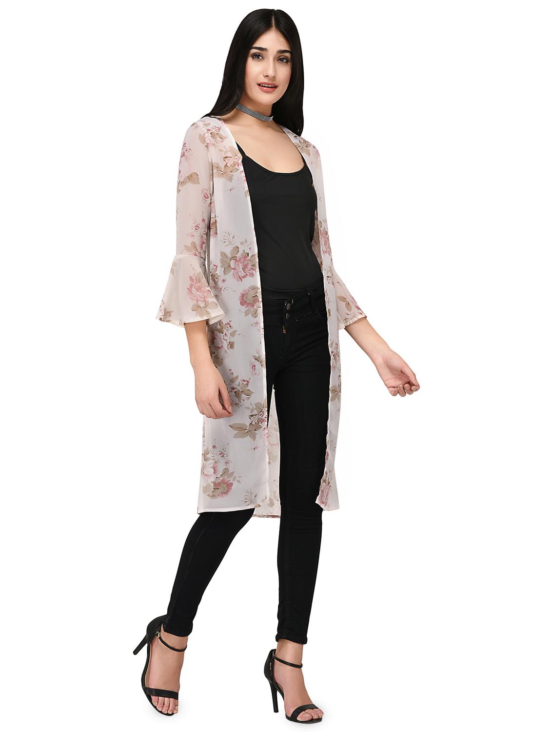 white floral shrug - 15128206 - Zoom Image - 2