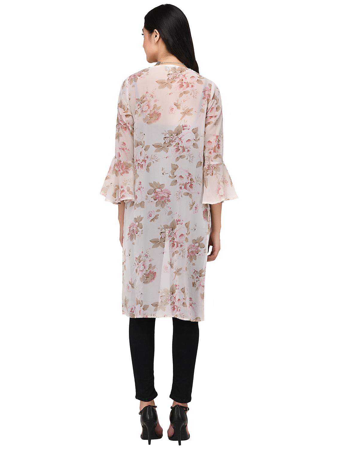 white floral shrug - 15128206 - Zoom Image - 3