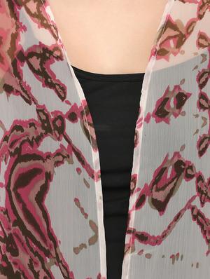 white printed shrug - 15128207 - Standard Image - 4