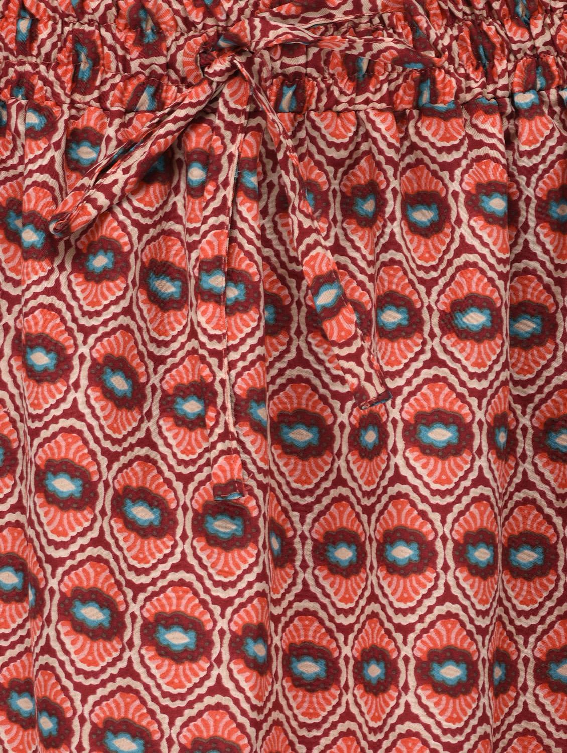 red printed maxi skirt - 15128212 - Zoom Image - 5