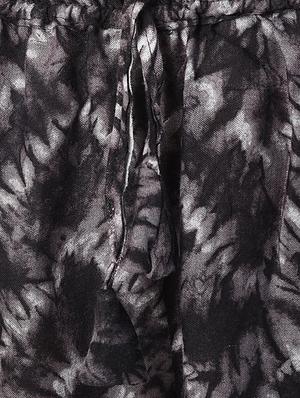black printed rayon palazzo - 15128325 - Standard Image - 5