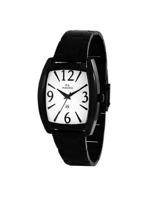 maxima white dial watch for men - 49942cagb - 15130441 - Standard Image - 1