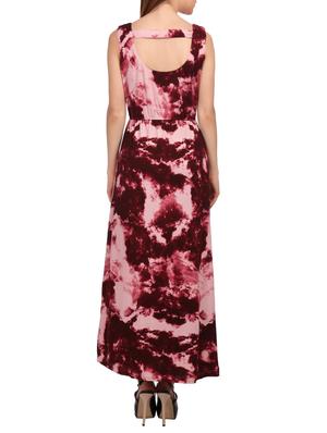maroon printed maxi dress - 15132432 - Standard Image - 3