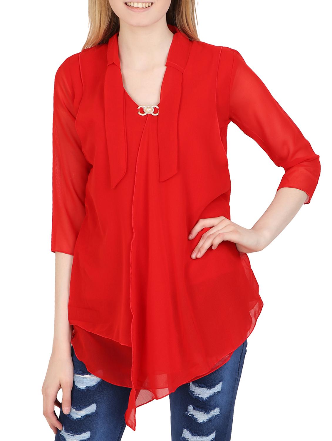 red solid top - 15132614 - Zoom Image - 1