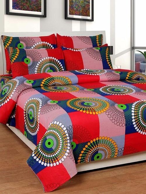 polycotton double bedsheet with 2 pillow covers - 15133924 - Very Small Image - 1
