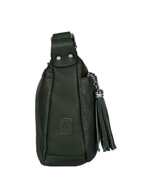 green leather messenger sling bag - 15135258 - Standard Image - 4