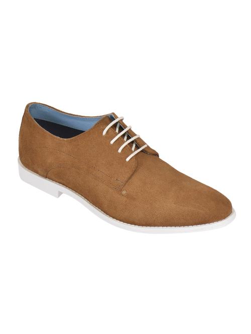 tan suede lace-up derby - 15135984 - Standard Image - 1