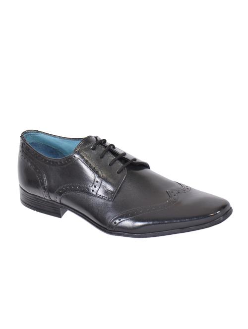 black leather lace-up derby - 15135991 - Standard Image - 1