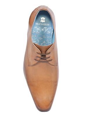 tan leather lace-up derby - 15135995 - Standard Image - 4