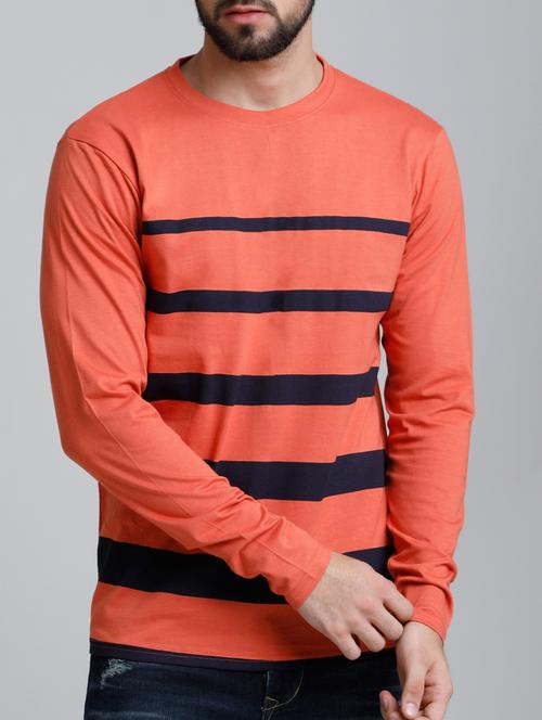 orange cotton t-shirt - 15136188 - Standard Image - 1