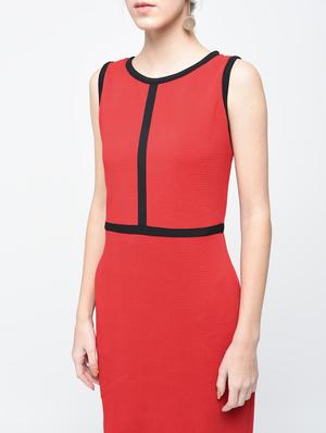 red solid sheath dress - 15136249 - Standard Image - 5