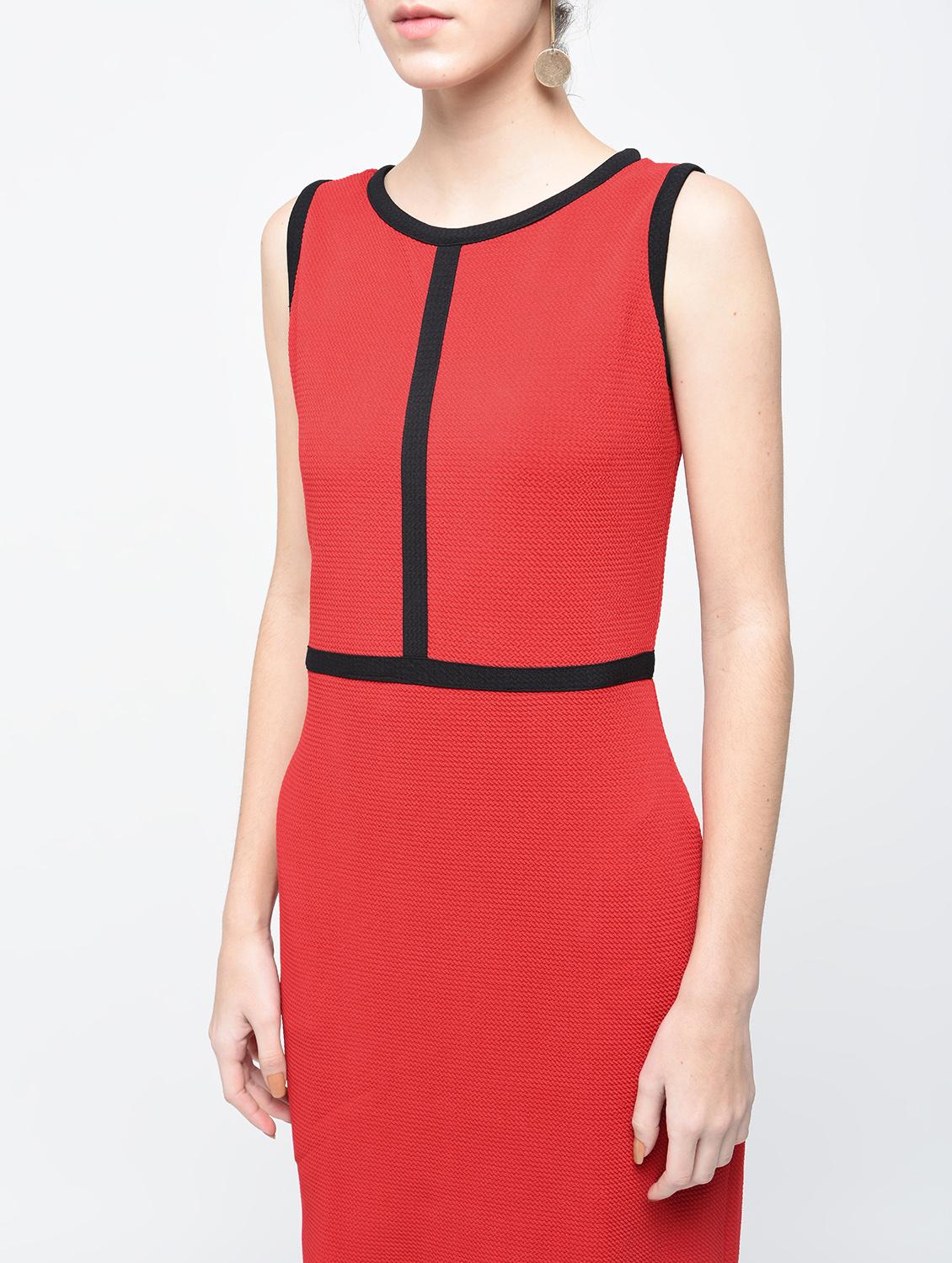 red solid sheath dress - 15136249 - Zoom Image - 5