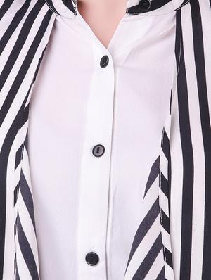 white striped layered top - 15136494 - Standard Image - 4
