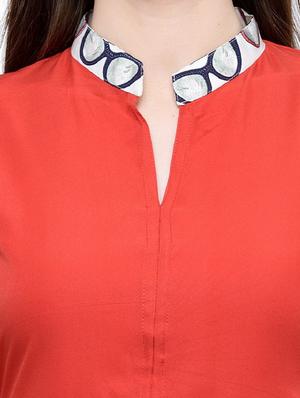white crepe a-line kurta - 15137049 - Standard Image - 5