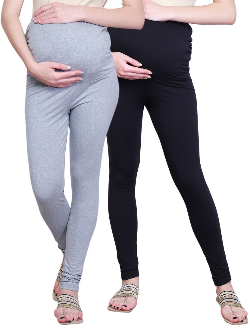 set of 2 multicolored maternity legging - 15139364 - Zoom Image - 1