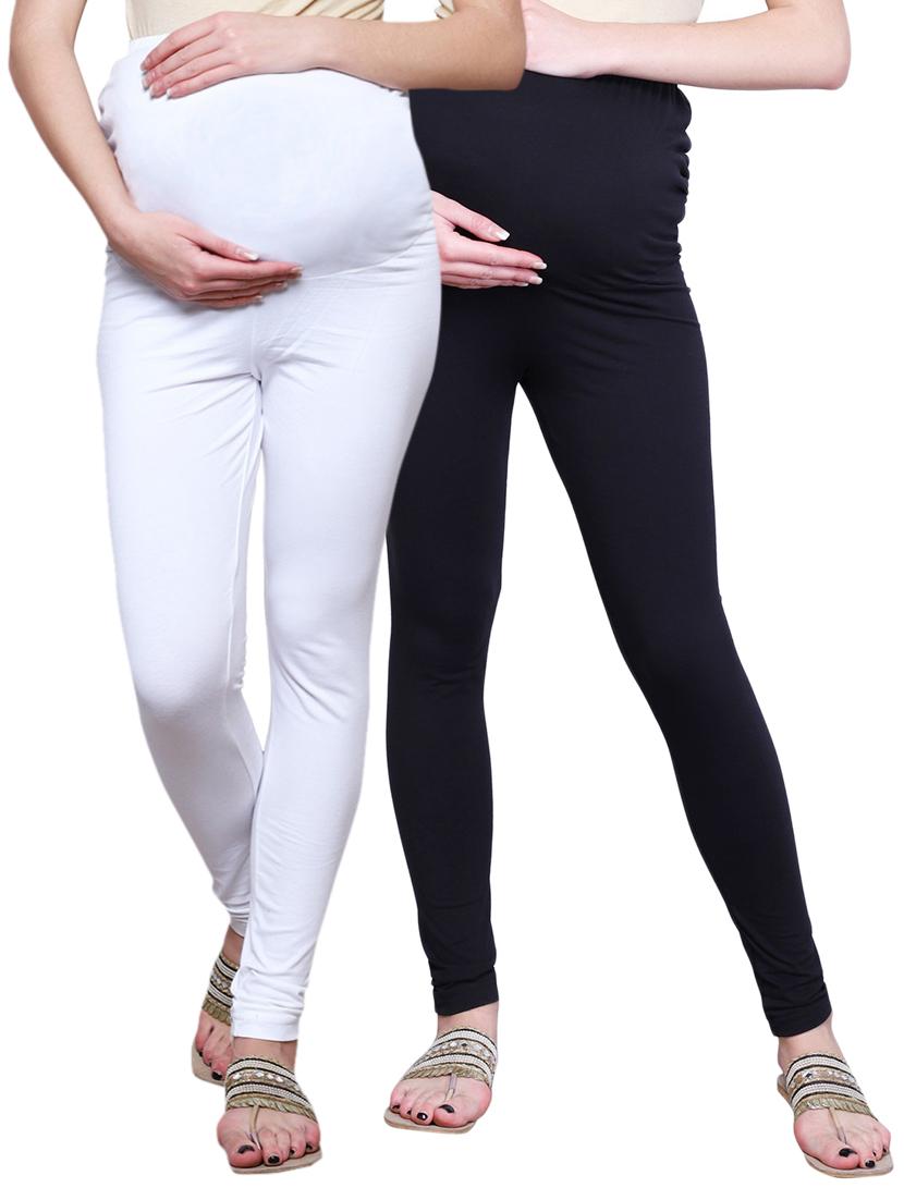 set of 2 multicolored maternity legging - 15139366 - Zoom Image - 1