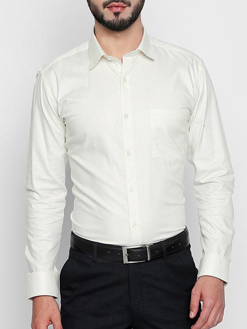 white cotton casual shirt - 15140737 - Standard Image - 1