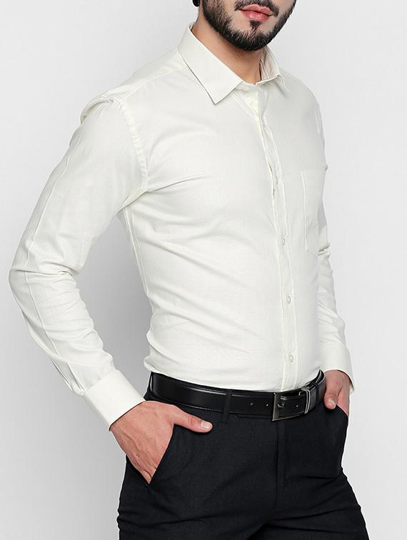 white cotton casual shirt - 15140737 - Zoom Image - 2