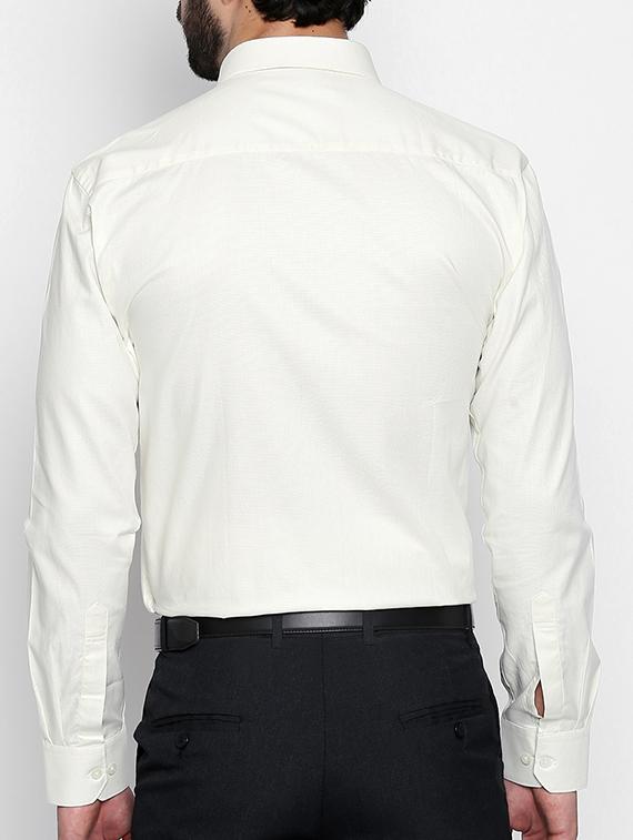 white cotton casual shirt - 15140737 - Zoom Image - 3