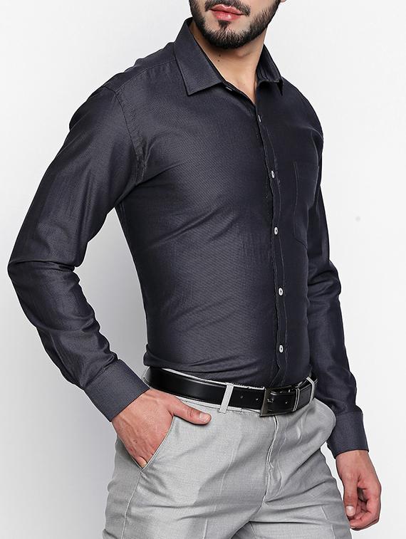 grey long sleeves shirt - 15140738 - Zoom Image - 2