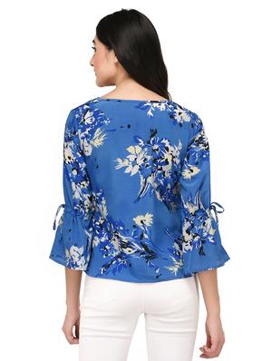 blue printed top - 15141497 - Standard Image - 3