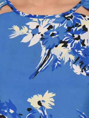 blue printed top - 15141497 - Standard Image - 4