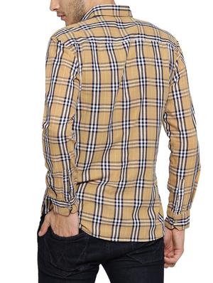 brown cotton casual shirt - 15141525 - Standard Image - 3