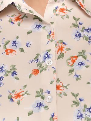 beige floral shirt - 15142437 - Standard Image - 4